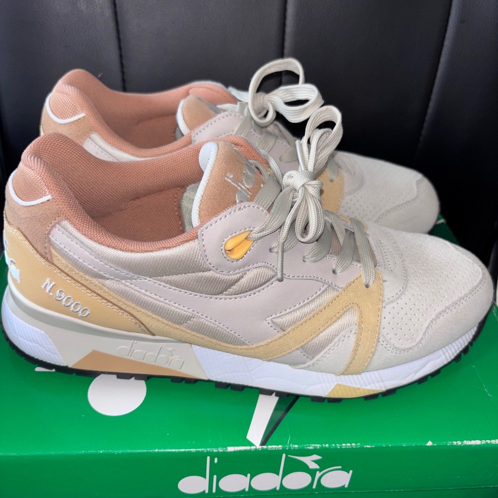 Diadora Mens Size 10 Moonbeam Impala N9000 Sport Lifestyle Sneakers Retro